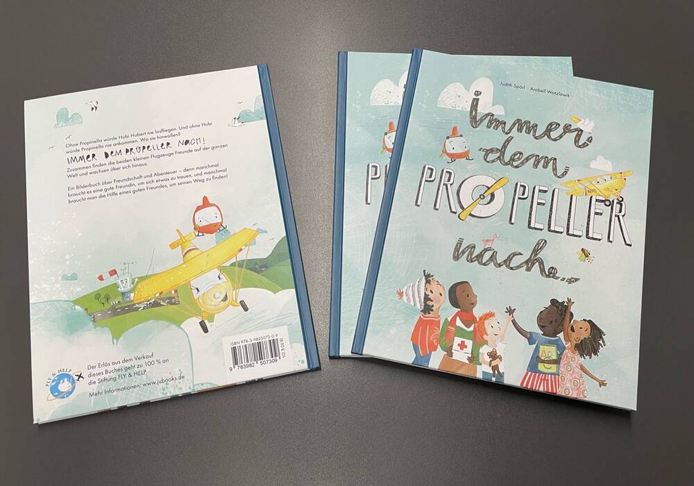 Kinderbuch - Titel "Immer dem Propeller nach"