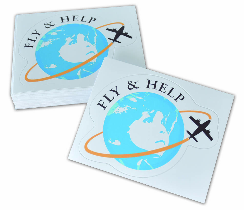 Aufkleber FLY & HELP Aufkleber FLY & HELP