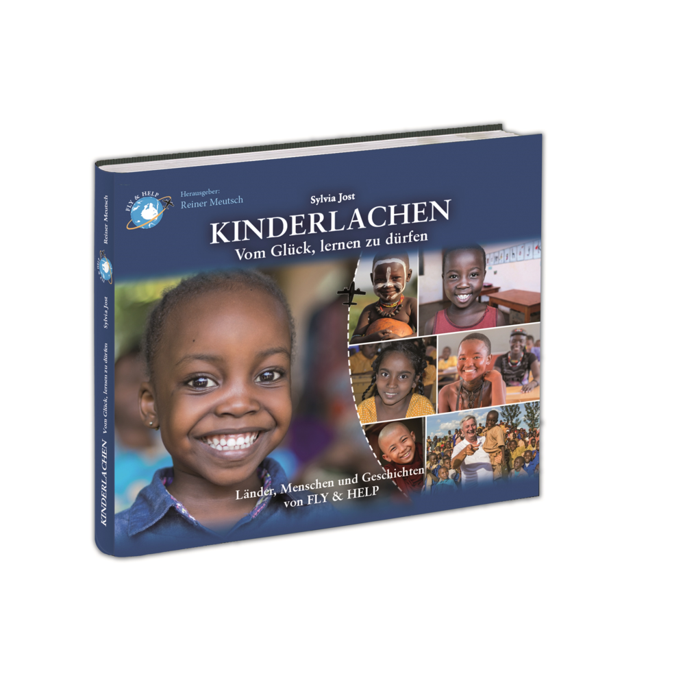 Buch mit Kinderbildern - Titel "Kinderlachen"