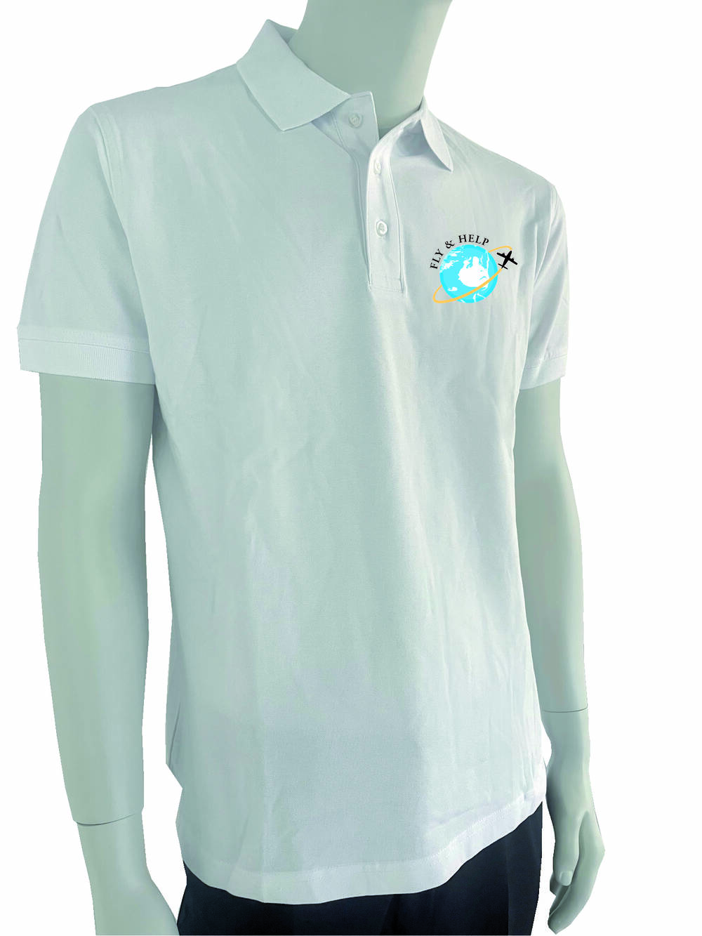 Poloshirt in Weiss oder Navy