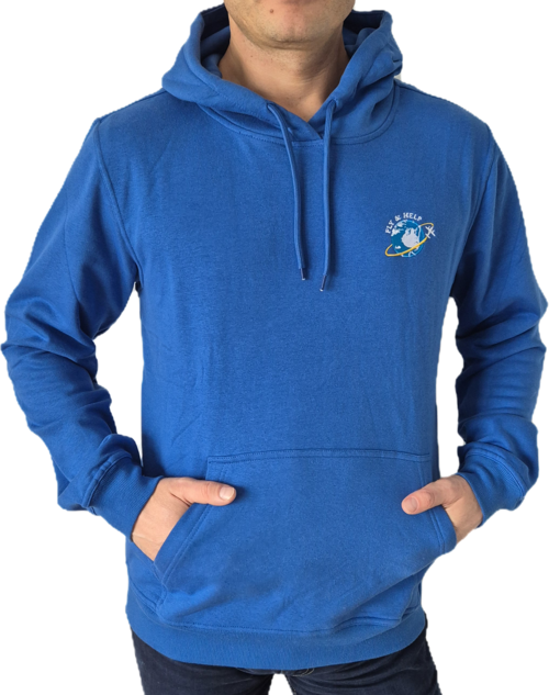 Hoodie mit hochwertigem Logostick FLY & HELP 13_Hoodie Royalblau S
