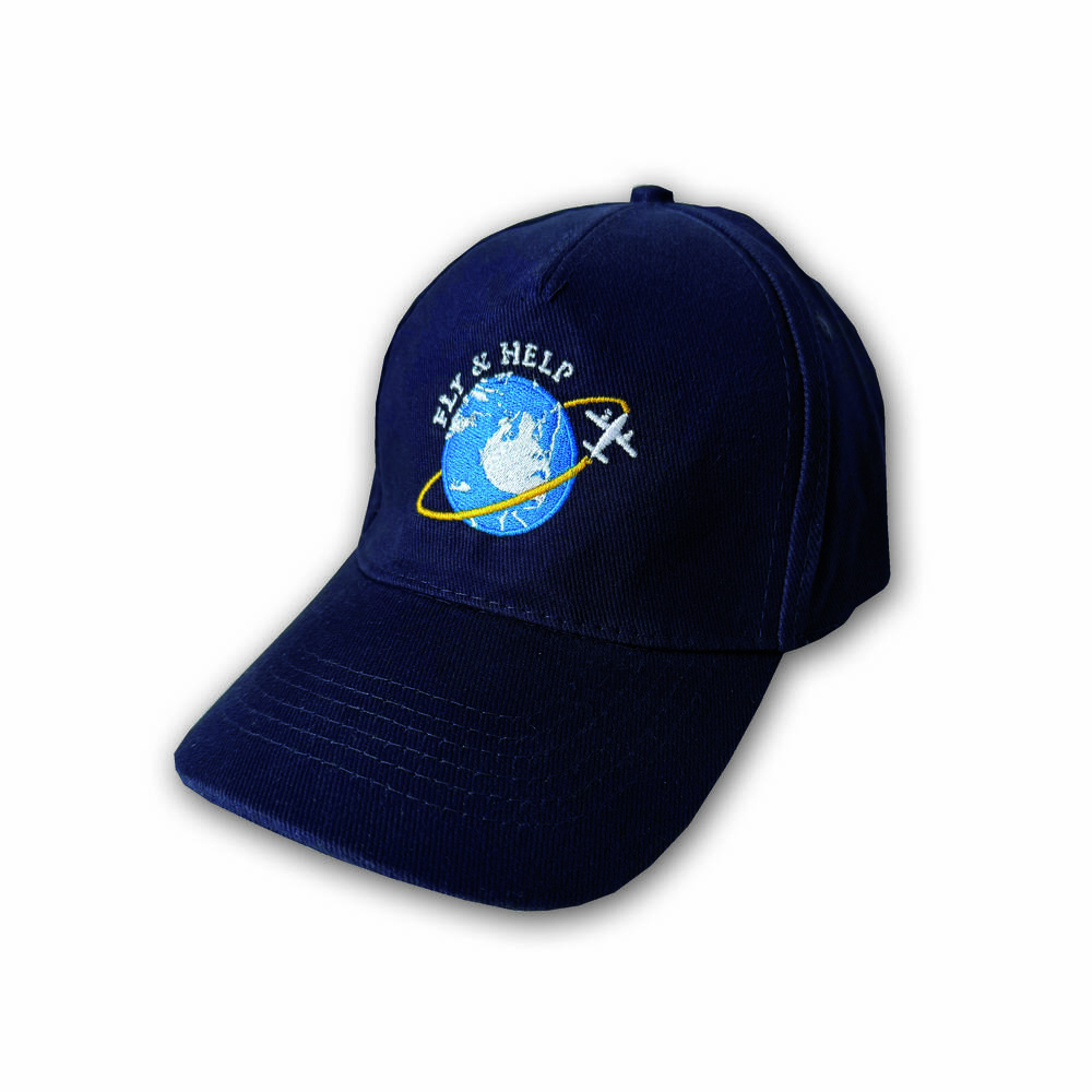 Kappe mit hochwertigem Logostick FLY & HELP Dunkelblau